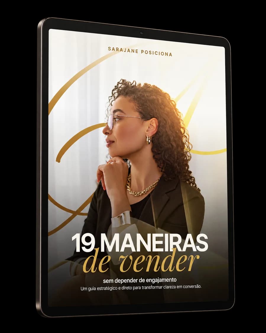 Mockup do e-book 19 maneiras de vender sem depender de engajamento